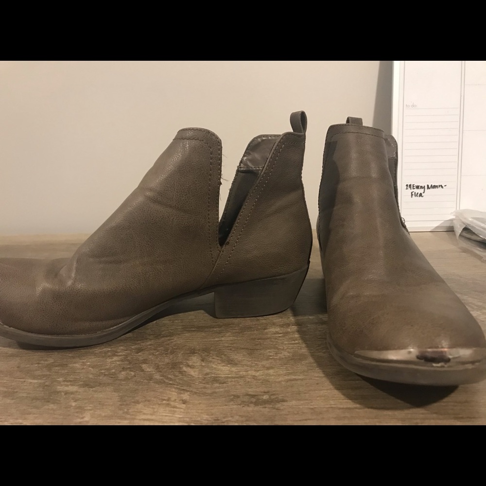 Grey Ankle Boots
